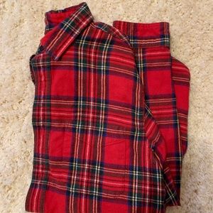 LL Bean Flannel - Red Plaid - Men's Medium - LS